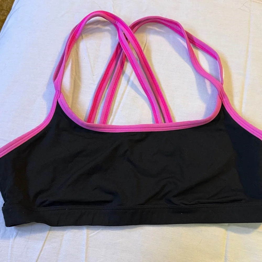 Victoria Secret Large Vibrant Pink and Purple‎ Sports Bras